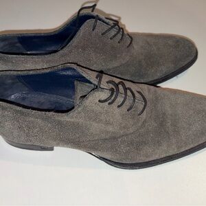 Louis Vuitton Charcoal Suede Oxfords